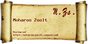 Moharos Zsolt névjegykártya
